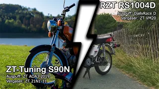 RZT RS1004D vs. ZT-Tuning S90N || Simson S51 ||