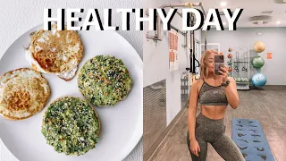 HEALTHY DAY IN MY LIFE (WHAT I EAT, OVERNIGHT OATS RECIPE, WORKOUT WITH ME)
