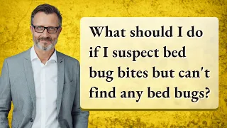 What should I do if I suspect bed bug bites but can't find any bed bugs?