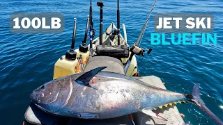 Jet Ski Tuna Fishing - Catching 100lb Bluefin