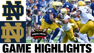 Team Blue vs Team Gold Highlights | 2024 Notre Dame Football Spring Game