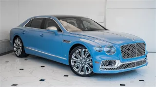 G Manufaktur China Blue on Linen 2022 Bentley Flying Spur Mulliner V8