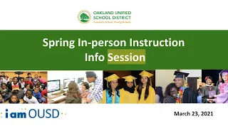 Spring In-Person Instruction Info Session