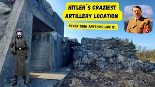 Hitler`s craziest artillery position EVER ! This is a very special place..
