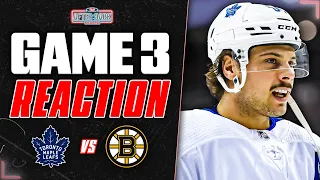 Maple Leafs vs Boston Bruins LIVE POST GAME feat. Carter Hutton | Round 1, Game 3 REACTION