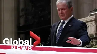 Bush funeral: George W. Bush's full eulogy to his father