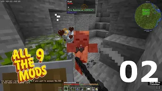 Fortune Pickaxe, First farms and Source generation EP2 All the mods 9 Hardcore Modded Minecraft