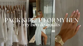 PACK WITH ME FOR MY HEN AND PREP | MY HEN DO OUTFITS