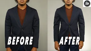 How to Tailor A Suit Jacket! | No More Boxy Fit