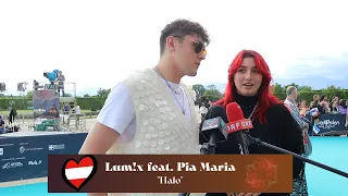 Lum!x feat. Pia Maria - Halo | Turquoise Carpet | Austria | #Eurovision 2022