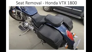 Honda VTX 1800S Seat Removal
