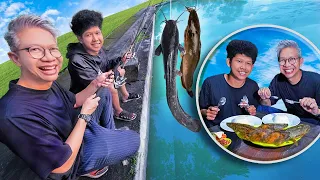 BUKA PUASA HASIL MANCING SENDIRI!!