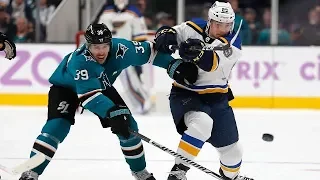 San Jose Sharks Defeat St- Louis Blues in Game 1. REVIEW AND RECAP