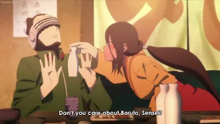 Hanabi and Konohamaru get drunk