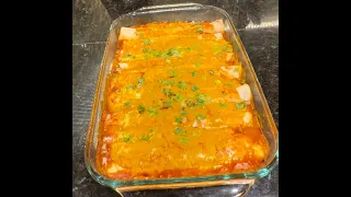 Beef Enchiladas - Cheesy and Delicious Beef Enchiladas that will feed a crowd!