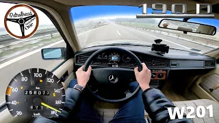 1990 Mercedes 190D (W201) | V-MAX. RACEBOX 0-100 km/h. Prezentacja. "STANCE" na co dzień.