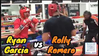 Ryan Garcia gets ROUGHED UP by Rolly Romero