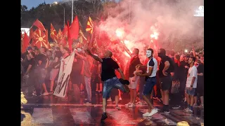 'Never north, only Macedonia': Protests over North Macedonia's EU negotiations