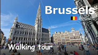 Brussels, Belgium - Walking Tour (4k Ultra HD/60fps)