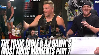 Pat McAfee Show's Toxic Table & AJ Hawk's Most TOXIC Moments Part 7