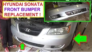 How to Remove and Replace the Front Bumper Cover on Hyundai Sonata 2006 2007 2008 2009 2010
