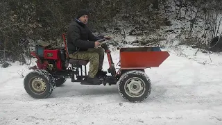 Передній адаптер до мотоблоку.Перший виїзд