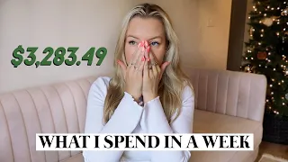 WHAT I SPEND IN A WEEK AS A 23 YEAR OLD (i'm shocked)