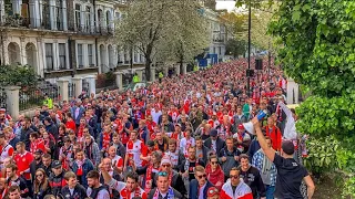 Slavia Praha fans in Chelsea • Chelsea - Slavia praha • 18.04.2019