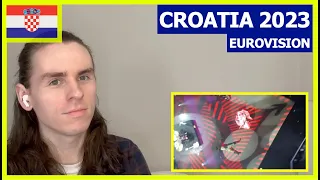 WHAT THE?? BRIT REACTS TO CROATIA 2023 EUROVISION 🇭🇷 // Let 3 - 'Mama ŠČ!'