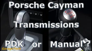 Porsche Cayman PDK Manual Transmission/Gearbox whats the difference between the 987 gen1 987.2 & 981