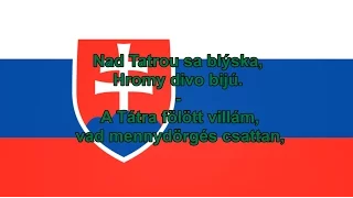 Szlovákia himnusza - Anthem of Slovakia (SK/HU szöveget)
