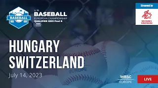 10 U-18 Baseball European Championship Qualifier SUI: Hungary VS Switzerland