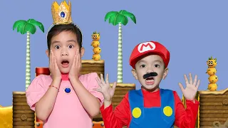 Going on Bowser Hunt with Super Mario | Sia and Elias | Kids Songs