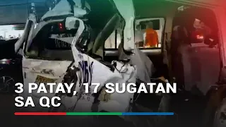 3 patay, 17 sugatan sa karambola sa QC