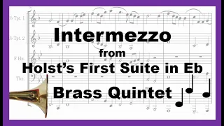 First Suite in Eb – II. Intermezzo - Brass Quintet