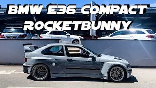 building a BMW e36 Compact RocketBunny Widebody in 8 minutes.