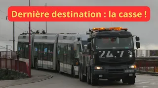 Les rames de TVR partent à la casse !