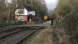 class37606 and 608 lronbridge power station 25/1/2016