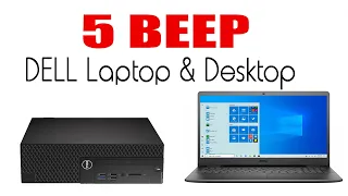 Dell Laptop & Desktop 5 Beeps Error No Display Fixed 100%