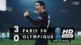 PSG 3 x 0 Olympique de Marselha - Melhores Momentos (HD) Copa da França 28/02/2018