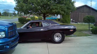 1970 Dodge Challenger Injected Blown Hemi 1600 + HP Driveway Wheelie