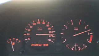 BMW E34 518i - 210km/h Расход топлива и на что она способна