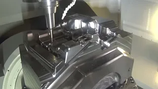 5 Axis Milling CNC Machine Working Process Mold Making