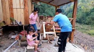 Making Tables and Chairs for Children to Study, Planting Pumpkin and Melon