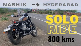 SOLO Ride on JAWA PERAK | Nashik to Hyderabad | 4K