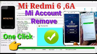 Mi Account Remove 2021 || Redmi 6 ,6a || Sp Flash Tool || One Click Without Dongle || 👍