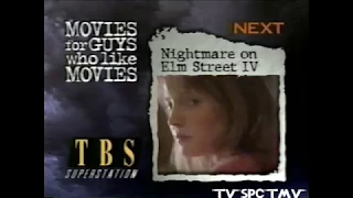 1999 TBS Movies For Guys Who Like Movies(A Nightmare On Elm Street 4 The Dream Master) Commercial
