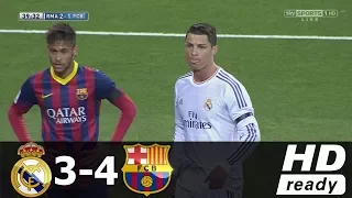 Real Madrid vs FC Barcelona 3-4 Highlights 2013-14 HD 720p (English Commentary)