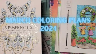 March Coloring Plans 2024 #coloring #coloringbooks #colouring