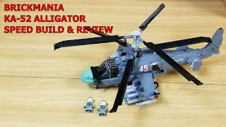 BRICKMANIA CUSTOM LEGO, KA-52 ALLIGATOR - ALL WEATHER ATTACK HELICOPTER, SPEED BUILD & REVIEW